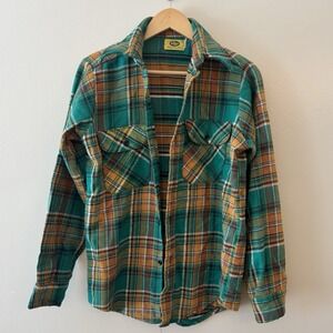 Vintage 70s/80s Mr. Leggs 100% Cotton Flannel Shacket Shirt Jacket Size Small